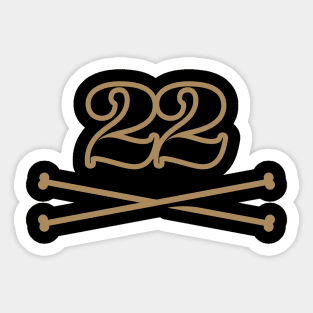 22 Bones Seal Sticker